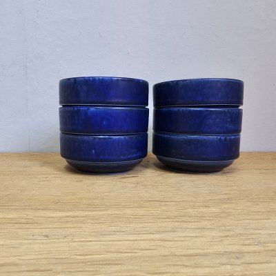 Set of 6 Langenthal Suisse Ocean Blue Dessert Bowls – 1970s Swiss Design - Kopie