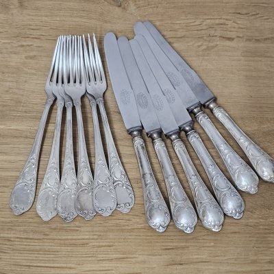 Antique HALISO Solingen Starter Cutlery Set – Art Nouveau Art Deco, Silver Plated 100
