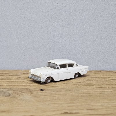 LEGO H0 Opel Rekord 1958 white – vintage 1960s model car