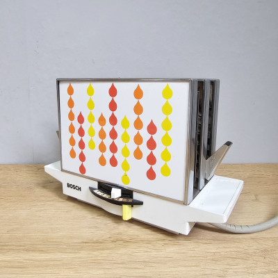 Bosch Vintage Toaster A 19, 1970er Jahre Space Age , Tropfen-Dekor
