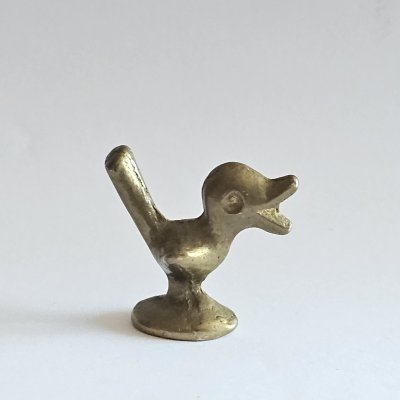 Walter Bosse Vogel – Messingminiatur / Setzkastenfigur