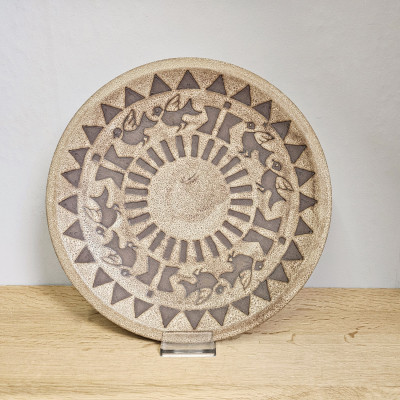Ceramano – Wandteller „Agina“ Ø 36,5 cm (Design Hans Welling, 1960er)