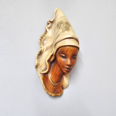 Wandmaske Cortendorf RS Raumschmuck 3603 – 60er Jahre, 18 cm