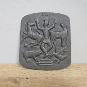Seibel Guss Wandplatte Glück